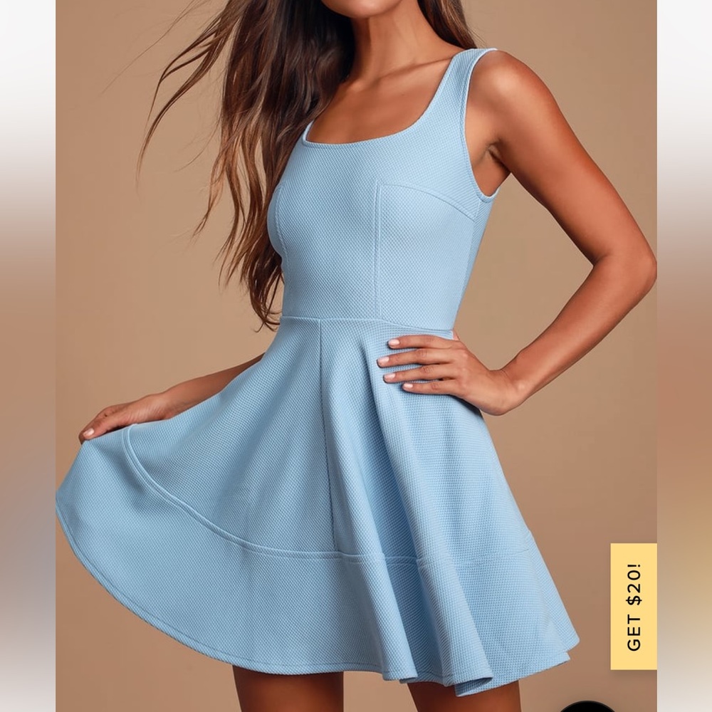 Lulus Home Before Daylight Periwinkle Dress